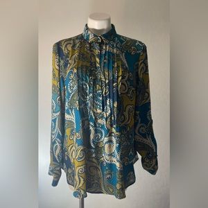 Paisley blouse, size large